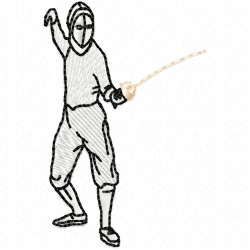 Fencing Embroidery Design 8 Fencing Embroidery Design 8